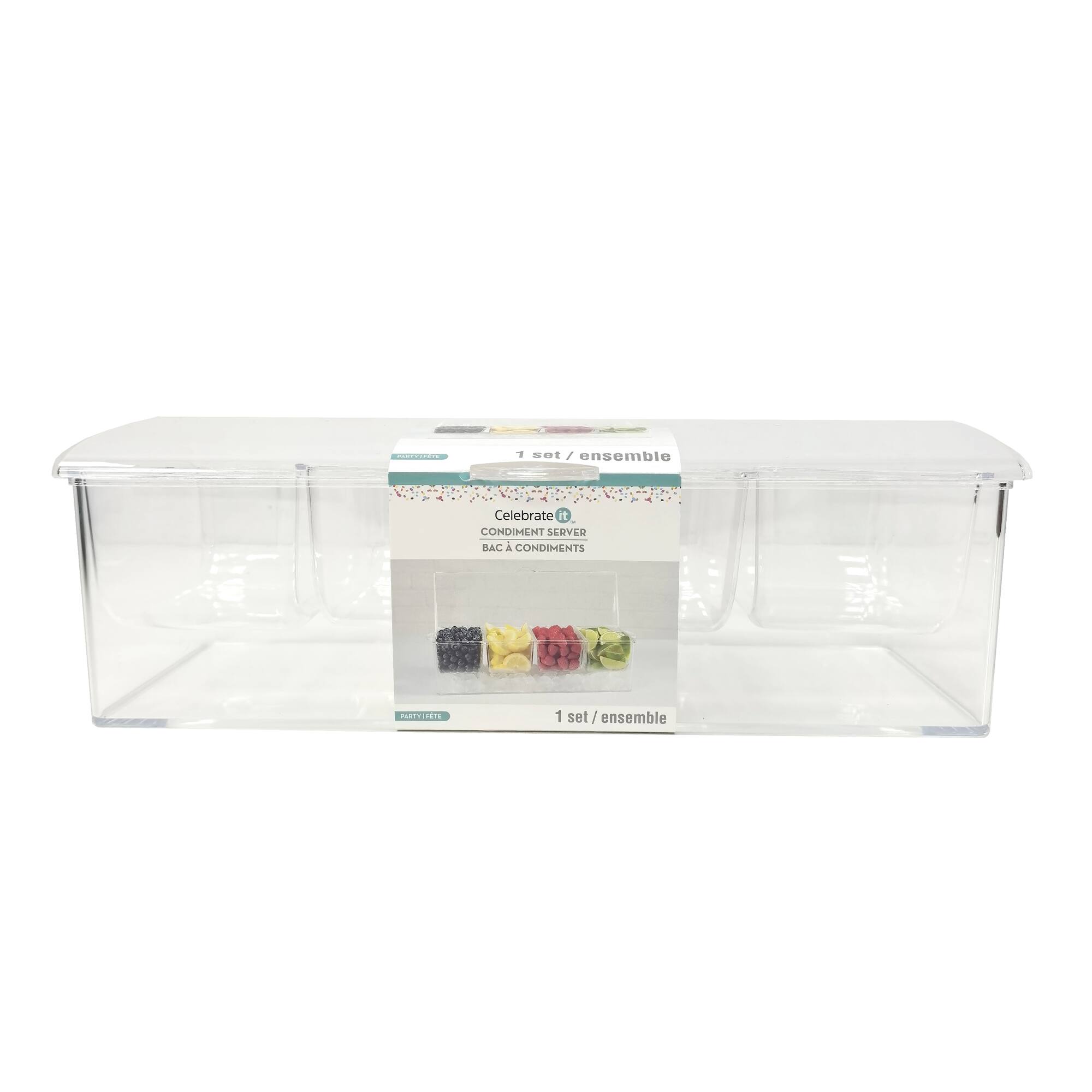 Clear Plastic Condiment Server by Celebrate It™